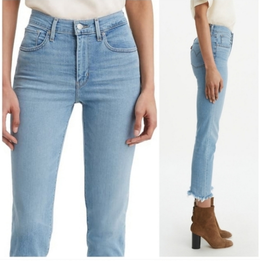 Levi's 724 High Rise Straight Leg Stretch Jeans - Picture 9 of 10